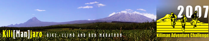 Kiliman Adventure Challenge - climb, bike and run marathon