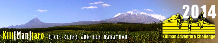 Kiliman Adventure Challenge - climb, bike and run marathon